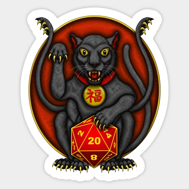 Maneki-Neko Displacer Beast - Azhmodai 2020 Sticker by azhmodai